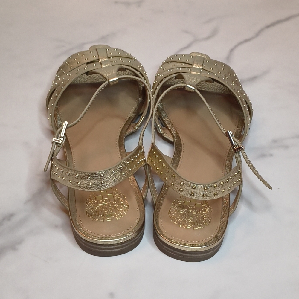 Vince Camuto NWOT Gold Metallic Chaya Slingback Sandal - Picture 4 of 6